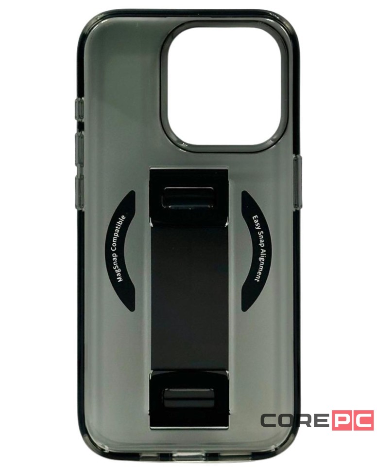 Накладка для i-Phone 15 Pro Keephone Maggrip MagSnap матовый прозрачный черный