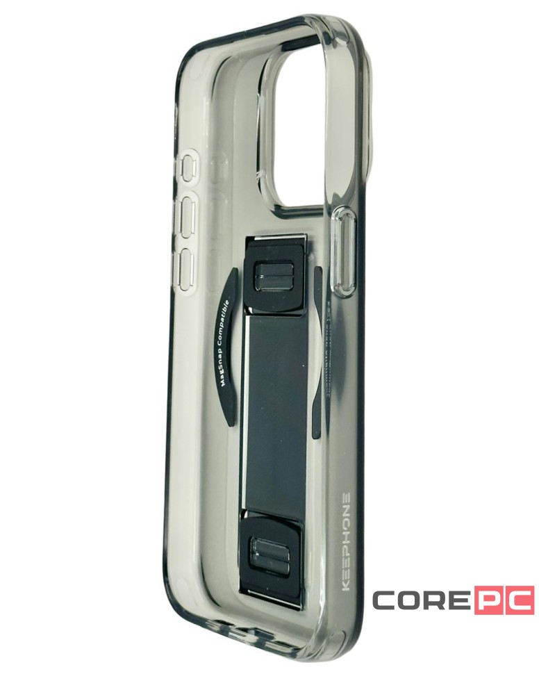 Накладка для i-Phone 15 Pro Keephone Maggrip MagSnap матовый прозрачный черный