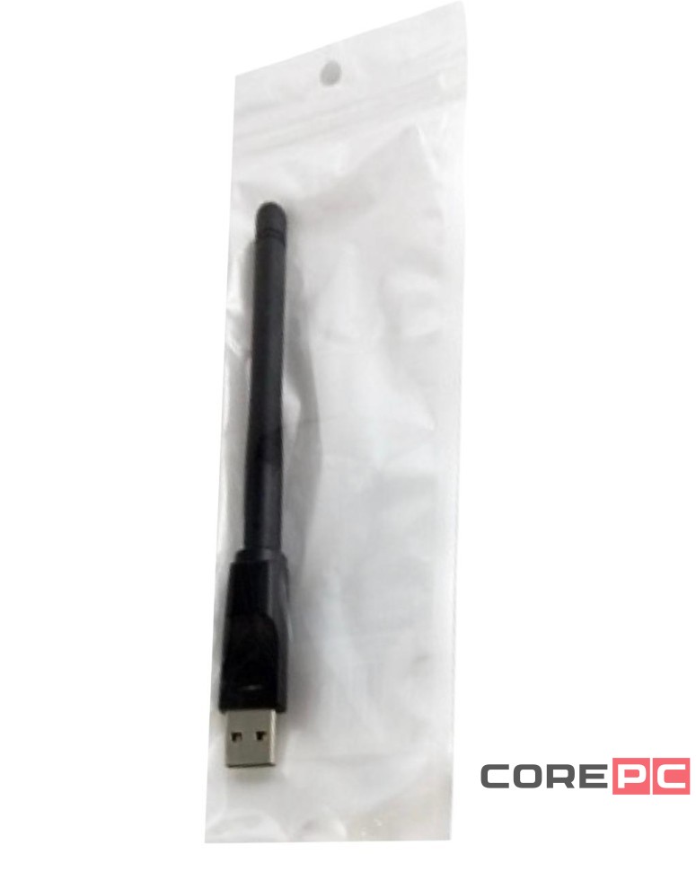 USB-адаптер беспроводной Selenga скорость до 150 Мбит/с с антенной черный