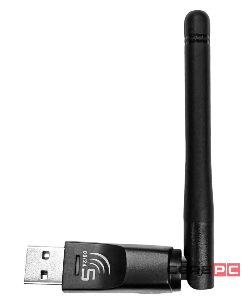 USB-адаптер беспроводной Selenga скорость до 150 Мбит/с с антенной черный