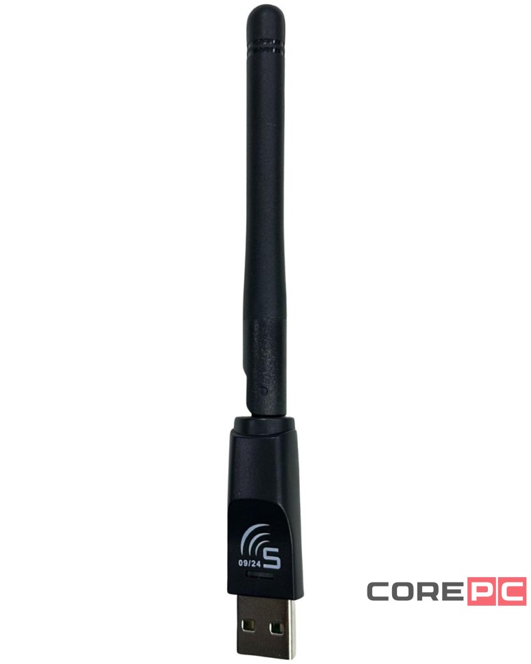 USB-адаптер беспроводной Selenga скорость до 150 Мбит/с с антенной черный