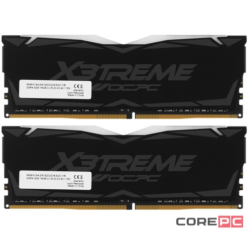 Оперативная память 32 Gb 3200 MHz OCPC X3TREME RGB White (MMX3A2K32GD432C16W)