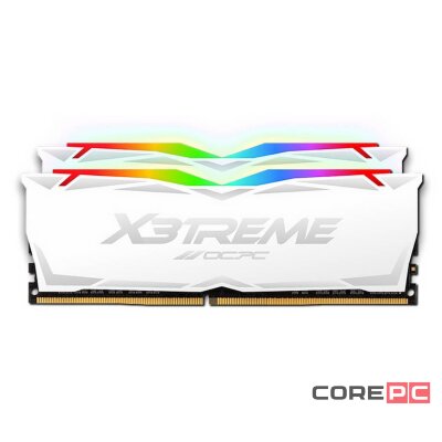 Оперативная память 32 Gb 3200 MHz OCPC X3TREME RGB White (MMX3A2K32GD432C16W)