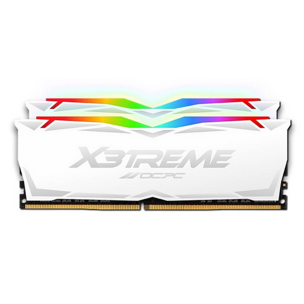 Оперативная память 32 Gb 3200 MHz OCPC X3TREME RGB White (MMX3A2K32GD432C16W)