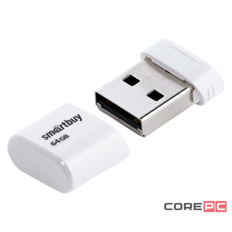 USB флеш накопитель Smartbuy 64GB Lara White (SB64GBLARA-W)