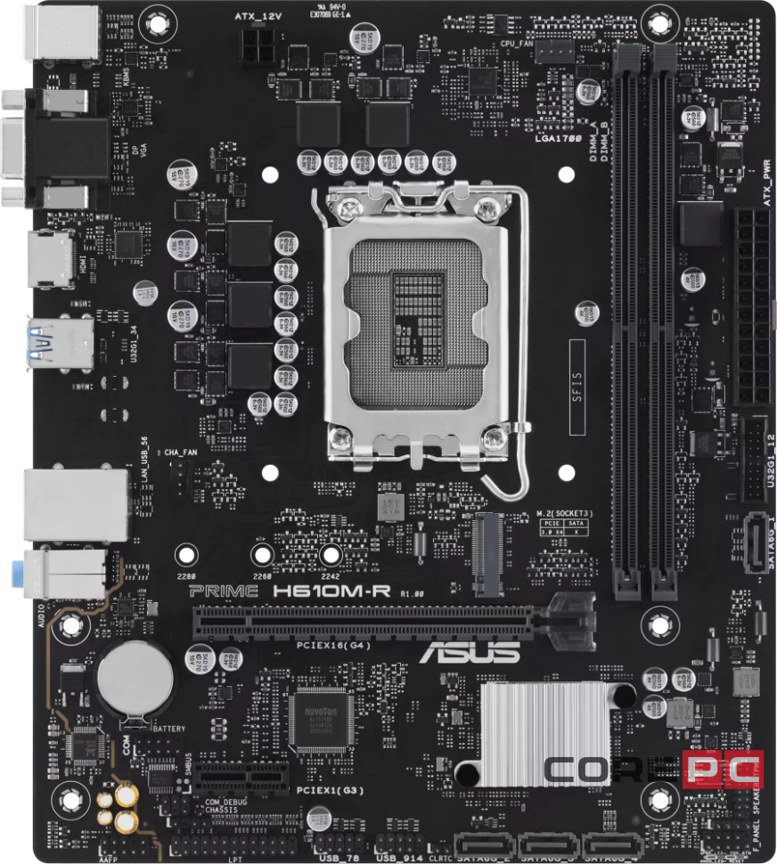 Материнская плата ASUS PRIME H610M-R-SI 90MB1GL0-M0ECY0