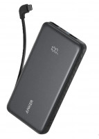 Powerbank Anker Zolo (A110DP11) 10000mAh 22.5W 1USB/2C с проводом Type-C черный