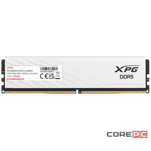 Оперативная память 16 Gb 6000 MHz ADATA XPG LANCER Blade White (AX5U6000C3016G-SLABWH)