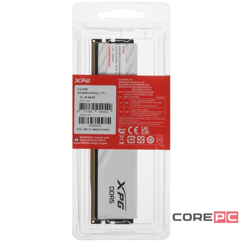 Оперативная память 16 Gb 6000 MHz ADATA XPG LANCER Blade White (AX5U6000C3016G-SLABWH)