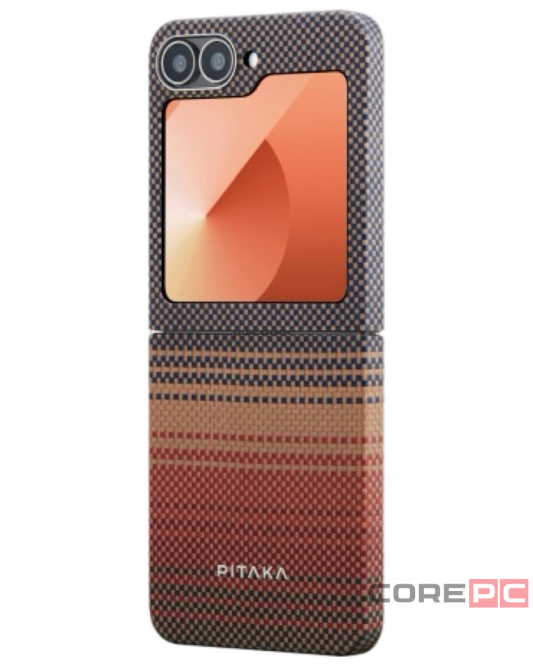 Накладка для Samsung Galaxy Z Flip 6 Pitaka Premium Woven Case (Sunset)