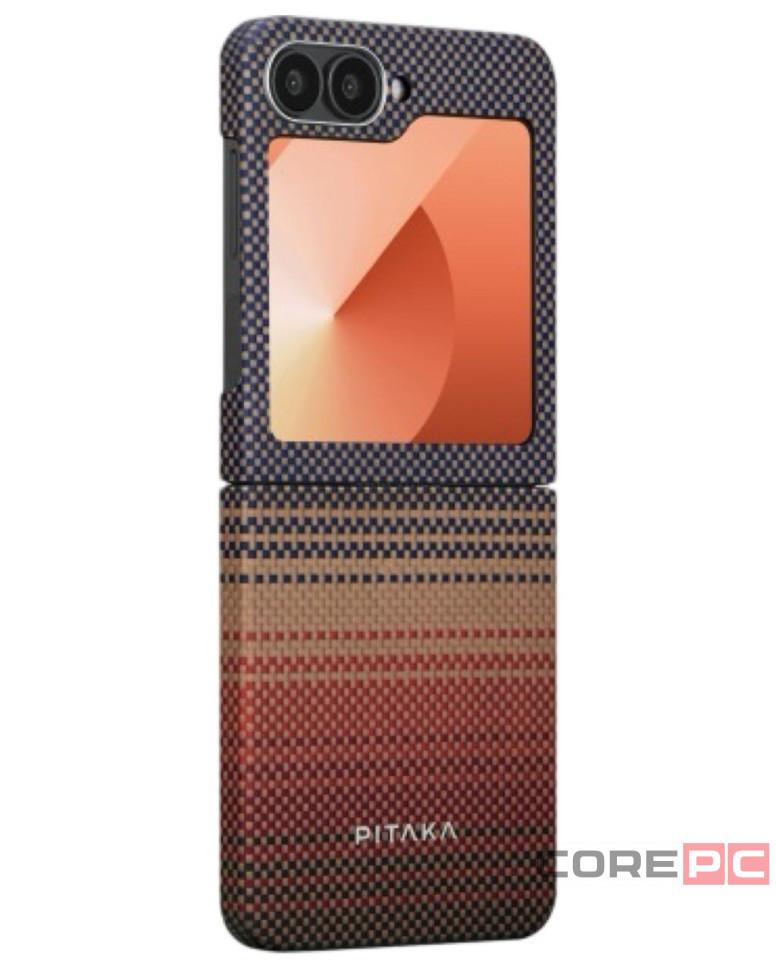Накладка для Samsung Galaxy Z Flip 6 Pitaka Premium Woven Case (Sunset)