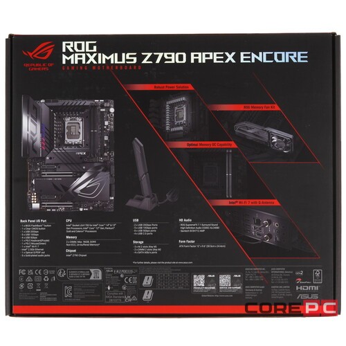 Материнская плата ASUS ROG MAXIMUS Z790 APEX ENCORE 90MB1FX0-M0EAY0