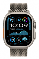 Apple Watch Ultra 2 (2024) 49mm Natural Titanium Case with Natural Titanium Milanese Loop (L)