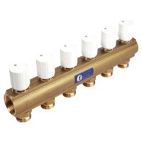 Коллектор Giacomini с термостатическими клапанами 1quot; x 3/4quot;E /7, R553VY047