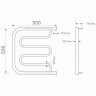 Водяной полотенцесушитель MIXLINE Серия СИМПЛ ПM1 ML-556319, нержавеющая сталь, пм-образная форма