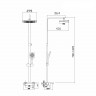 Душевая система MIXLINE 35к МЛ2409(ML2409) излив лейка 3 позиции +лейка тропический душ, хром