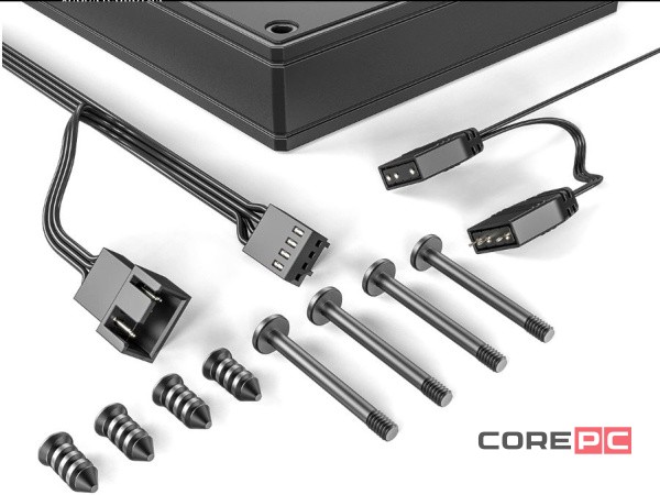 Комплект вентиляторов для корпуса ID-COOLING AS-140-ARGB-K DUET (2 in 1) ARGB Black