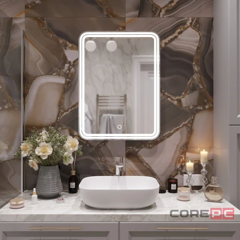 Зеркало MIXLINE Адриана 600х800 (ШВ) сенсорный выключатель, светодиодная подсветка
