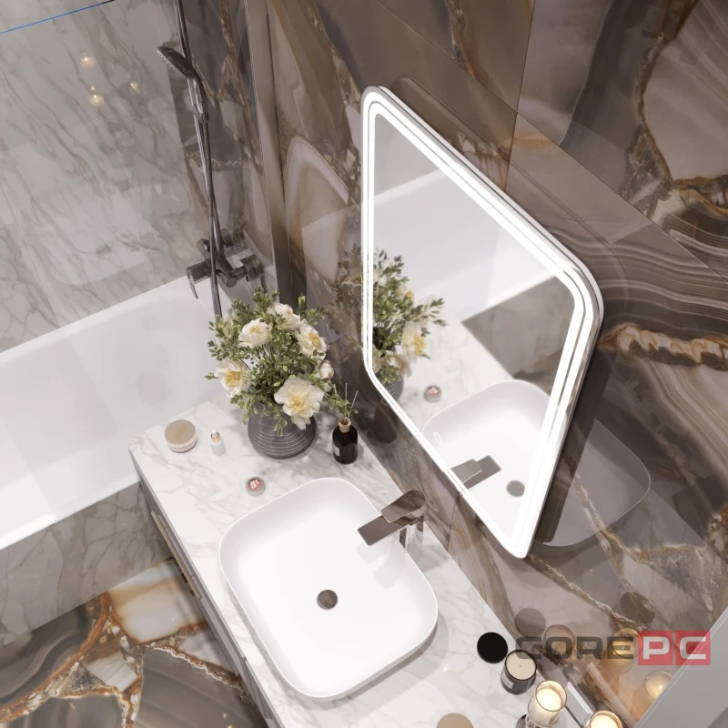 Зеркало MIXLINE Адриана 600х800 (ШВ) сенсорный выключатель, светодиодная подсветка