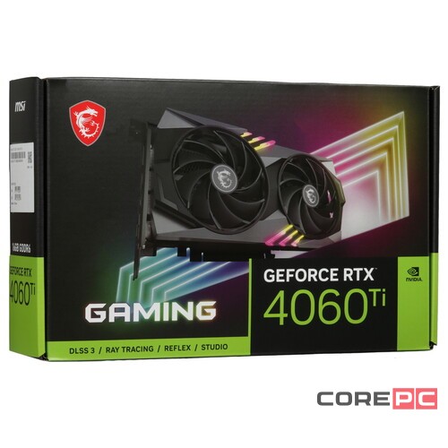 Видеокарта MSI (RTX 4060 Ti GAMING 16G) GeForce RTX 4060 Ti 16GB GAMING