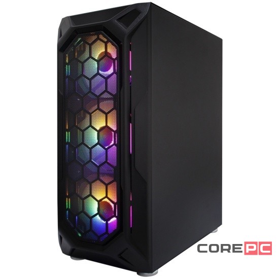 Компьютерный корпус 1STPLAYER FIREBASE X6 TG LED Black (X6-3G6P-1G6)
