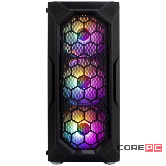 Компьютерный корпус 1STPLAYER FIREBASE X6 TG LED Black (X6-3G6P-1G6)