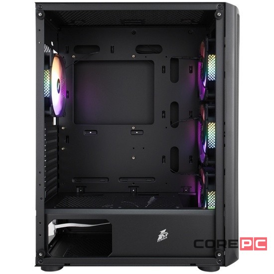 Компьютерный корпус 1STPLAYER FIREBASE X6 TG LED Black (X6-3G6P-1G6)