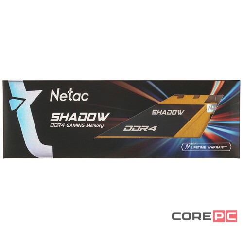 Оперативная память 16 Gb 3200 MHz NETAC SHADOW Yellow (NTSDD4P32SP-16Y)