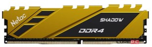Оперативная память 16 Gb 3200 MHz NETAC SHADOW Yellow (NTSDD4P32SP-16Y)