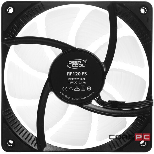 Вентилятор для корпуса Deepcool RF120FS LED (DP-FLED3-RF120-FS)