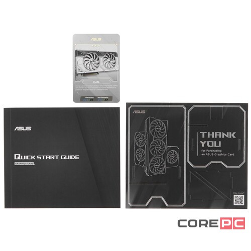 Видеокарта ASUS (DUAL-RTX4070-O12G-WHITE) GeForce RTX 4070 12GB DUAL OC WHITE 90YV0IZ4-M0NA00