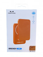 Powerbank магнитный с MagSafe Keephone Brendy Woven (Diago) 5000mAh оранжевый
