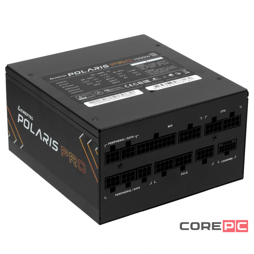 Блок питания Chieftec 1300W POLARIS PRO PPX-1300FC-A3 (PCIe 5.0 Connector Cable Details)