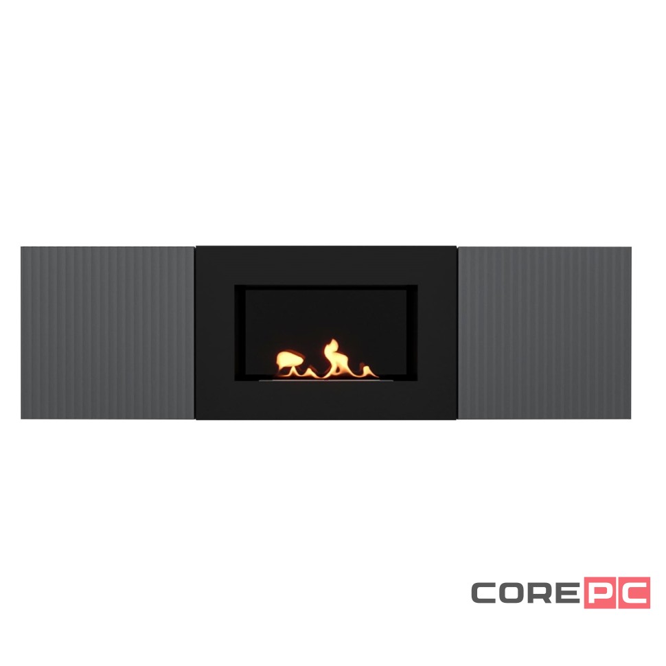 Тумба с биокамином Firelight BFP/P-1400L графит