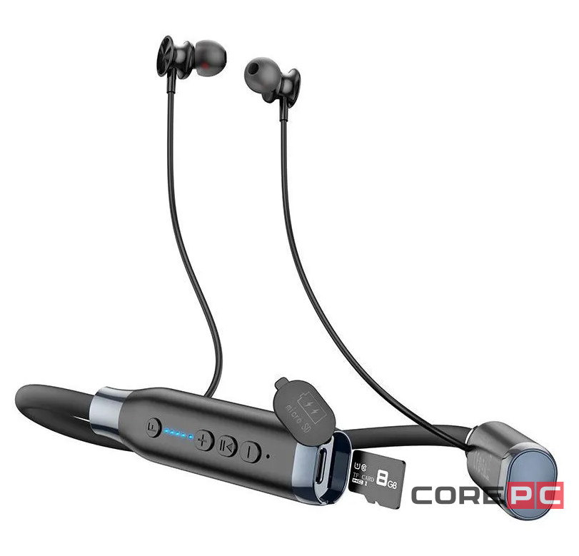 Беспроводные наушники для спорта Hoco ES62 BT5.3/800mAh/120ч черный