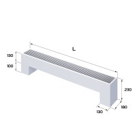 Конвектор напольный Royal Thermo STEP-130/180/1100-2-N-WT-LG-NA