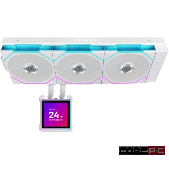 Система жидкостного охлаждения для процессора Lian Li HydroShift II LCD-S 360TL (GHS2LCDS36TW) White (G89.GHS2LCDS36TW.R0)