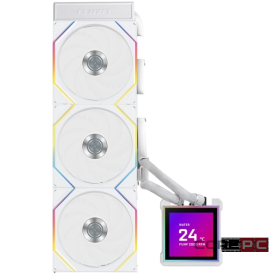Система жидкостного охлаждения для процессора Lian Li HydroShift II LCD-S 360TL (GHS2LCDS36TW) White (G89.GHS2LCDS36TW.R0)