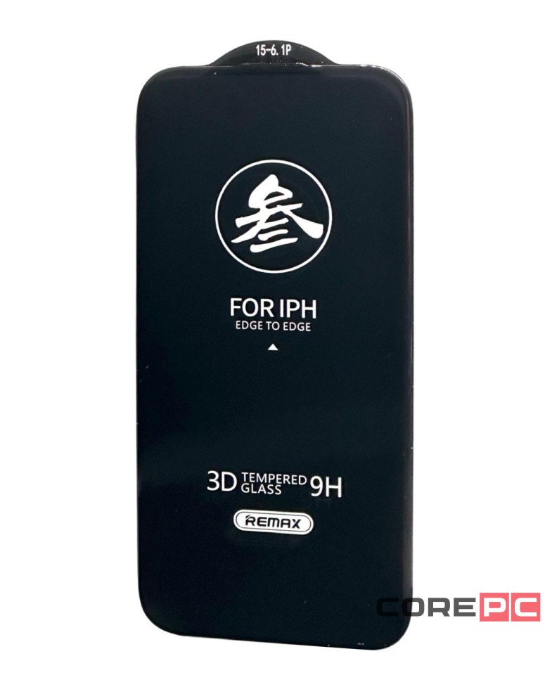 Защитное стекло для i-Phone 15 Pro 6.1" Remax GL-27 3D чёрное
