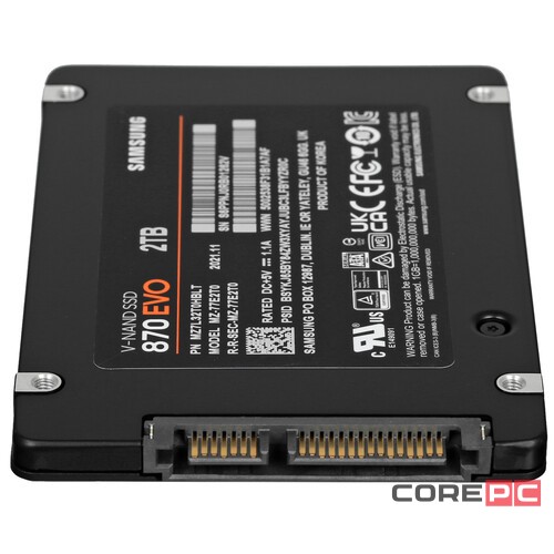 Твердотельный накопитель Samsung 2000 Gb 870 EVO (MZ-77E2T0B/EU)