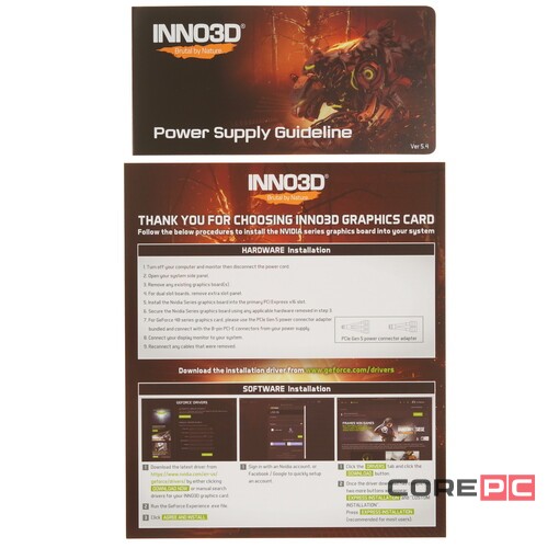 Видеокарта INNO3D (N16502-04D6X-171330N) GeForce GTX 1650 4GB Twin X2 OC V3