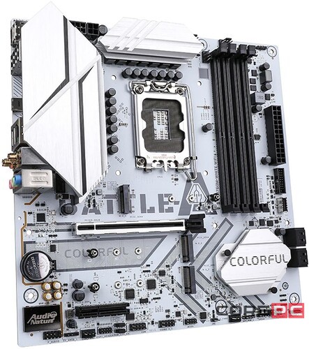 Материнская плата Colorful BATTLE-AX B760M-WHITE WIFI V20