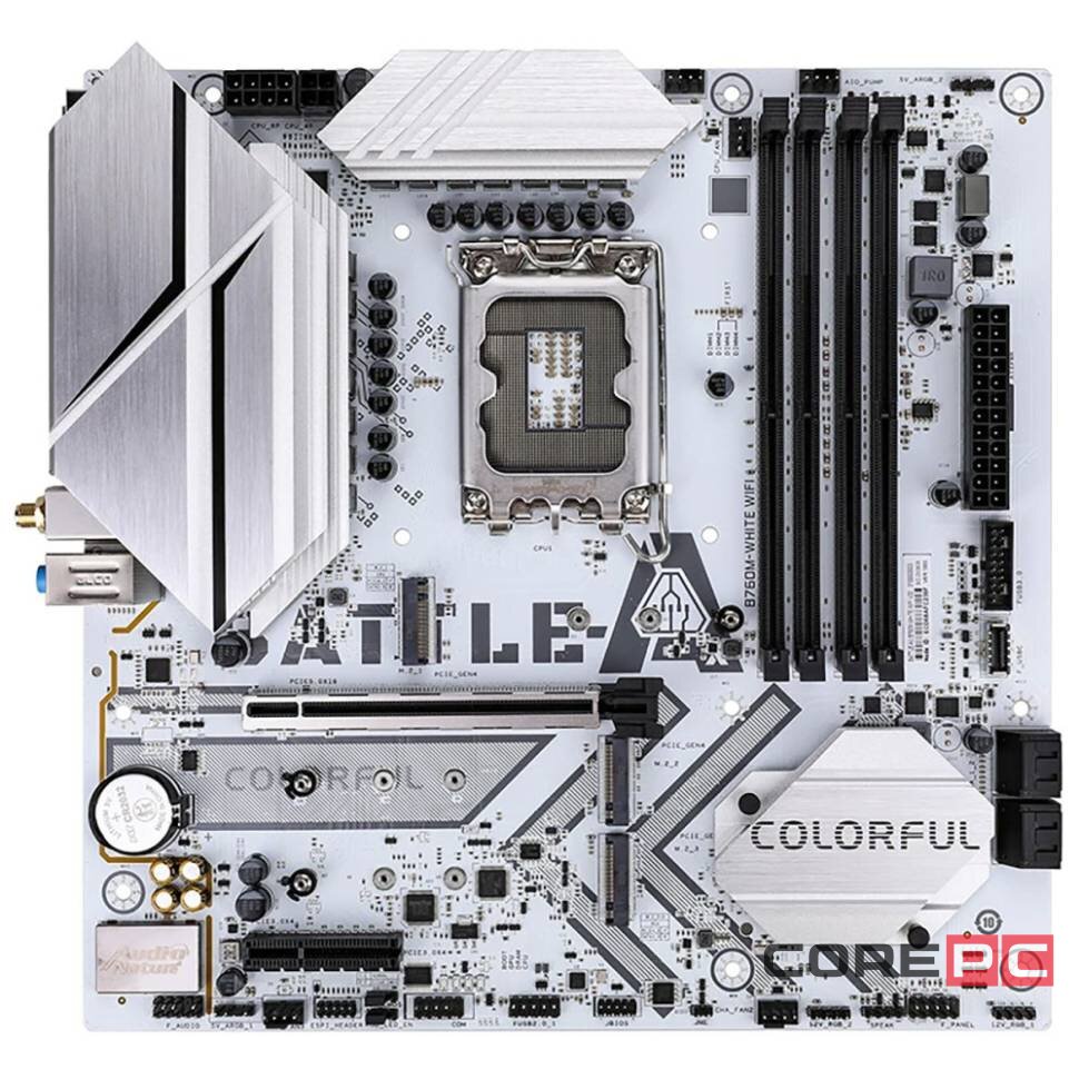 Материнская плата Colorful BATTLE-AX B760M-WHITE WIFI V20