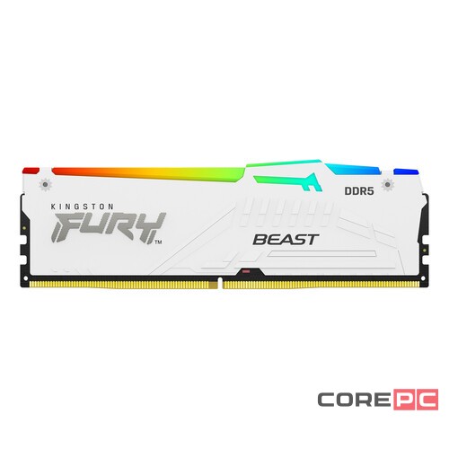Оперативная память 32 Gb 5600 MHz Kingston FURY Beast RGB White (KF556C36BWEA-32)