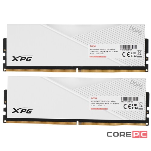 Оперативная память 32 Gb 6400 MHz ADATA XPG LANCER RGB (AX5U6400C3216G-DCLARWH)