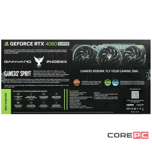 Видеокарта GAINWARD (NED408ST19T2-1032X) GeForce RTX 4080 SUPER 16GB PHOENIX GS