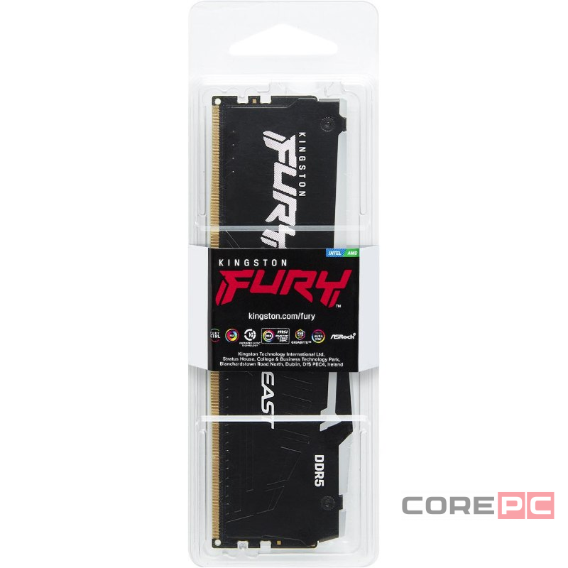 Оперативная память 8 Gb 5600 MHz Kingston FURY Beast RGB (KF556C40BBA-8)