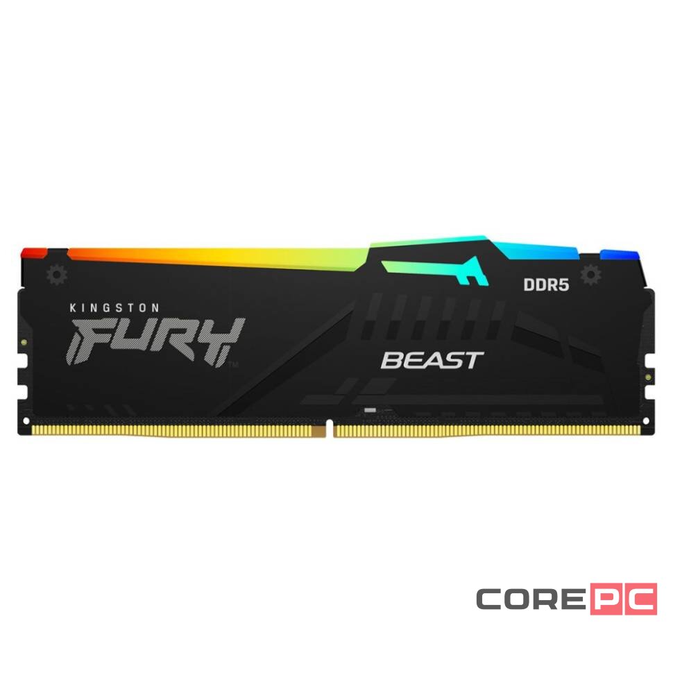 Оперативная память 8 Gb 5600 MHz Kingston FURY Beast RGB (KF556C40BBA-8)