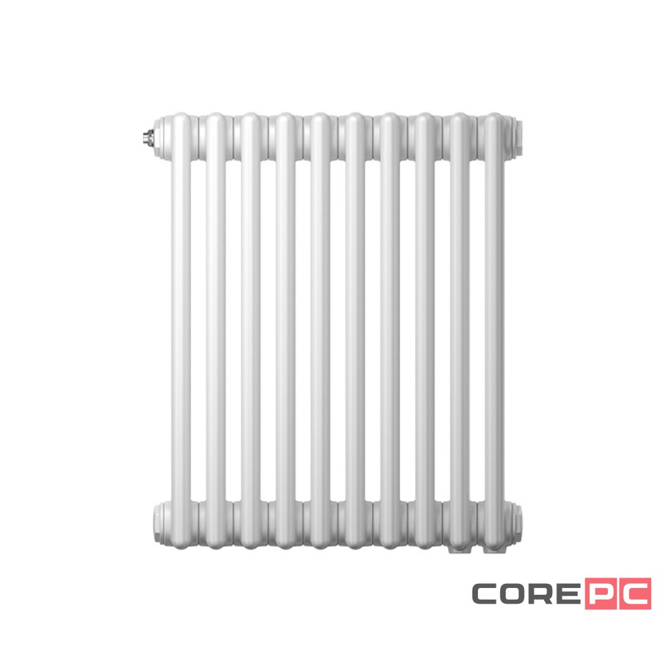 Радиатор труб. Zehnder Charleston 3050, 06 сек.1/2 бок.подк. RAL9016 (кроншт.в компл)