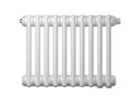 Радиатор трубчатый Zehnder Charleston Retrofit 3037, 28 сек.1/2 ниж.подк. RAL9016 (кроншт.в компл)